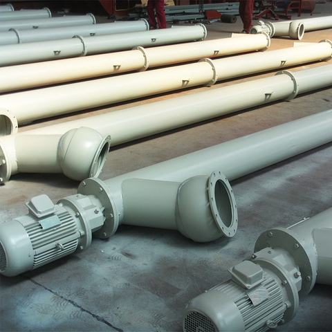 Băng tải vít hình ống ngang kín